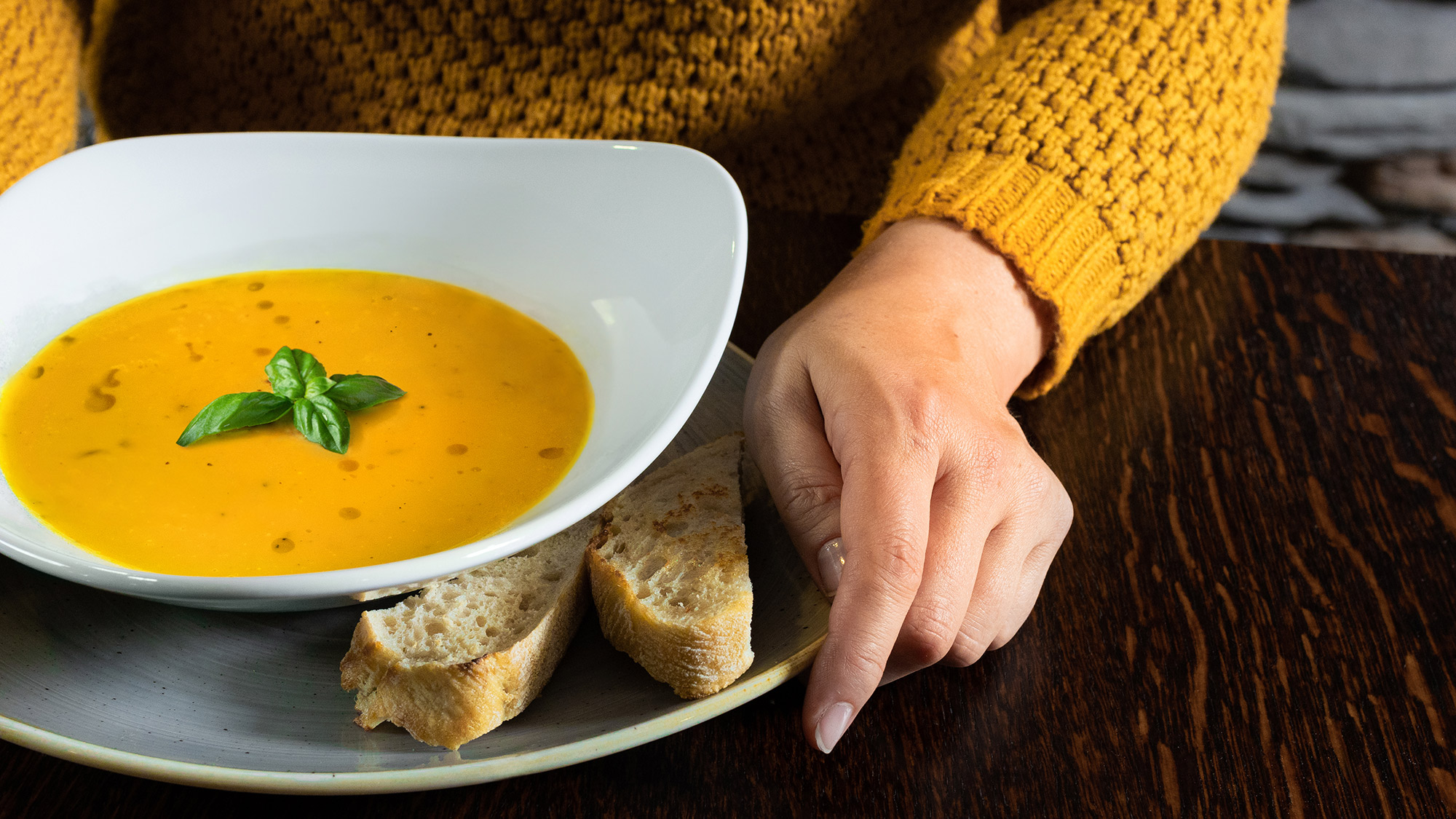 Ravintola Panoraman kasviskeitto.