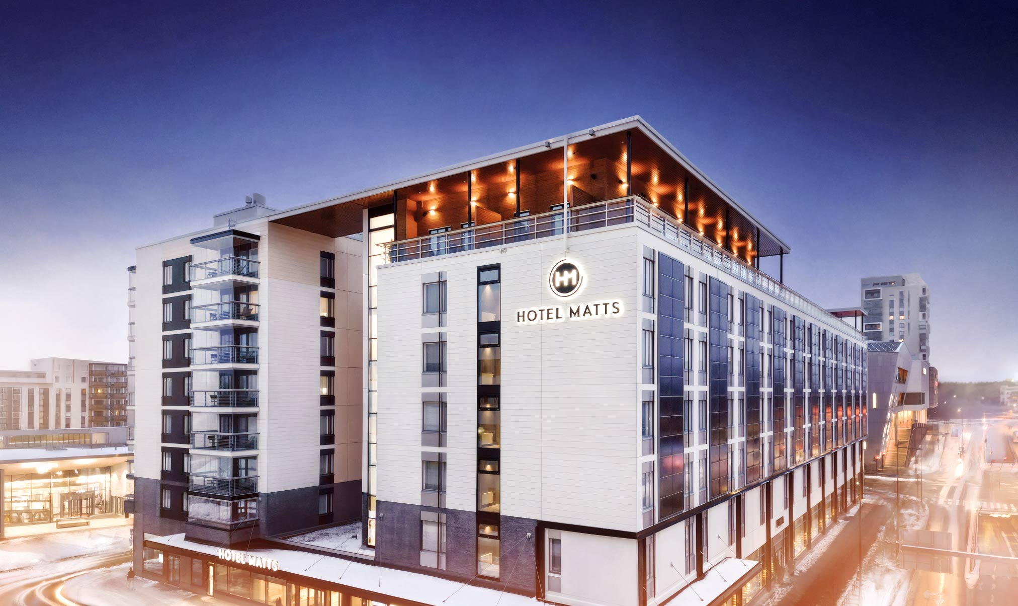 Hotel Matts ulkoa, Espoo.