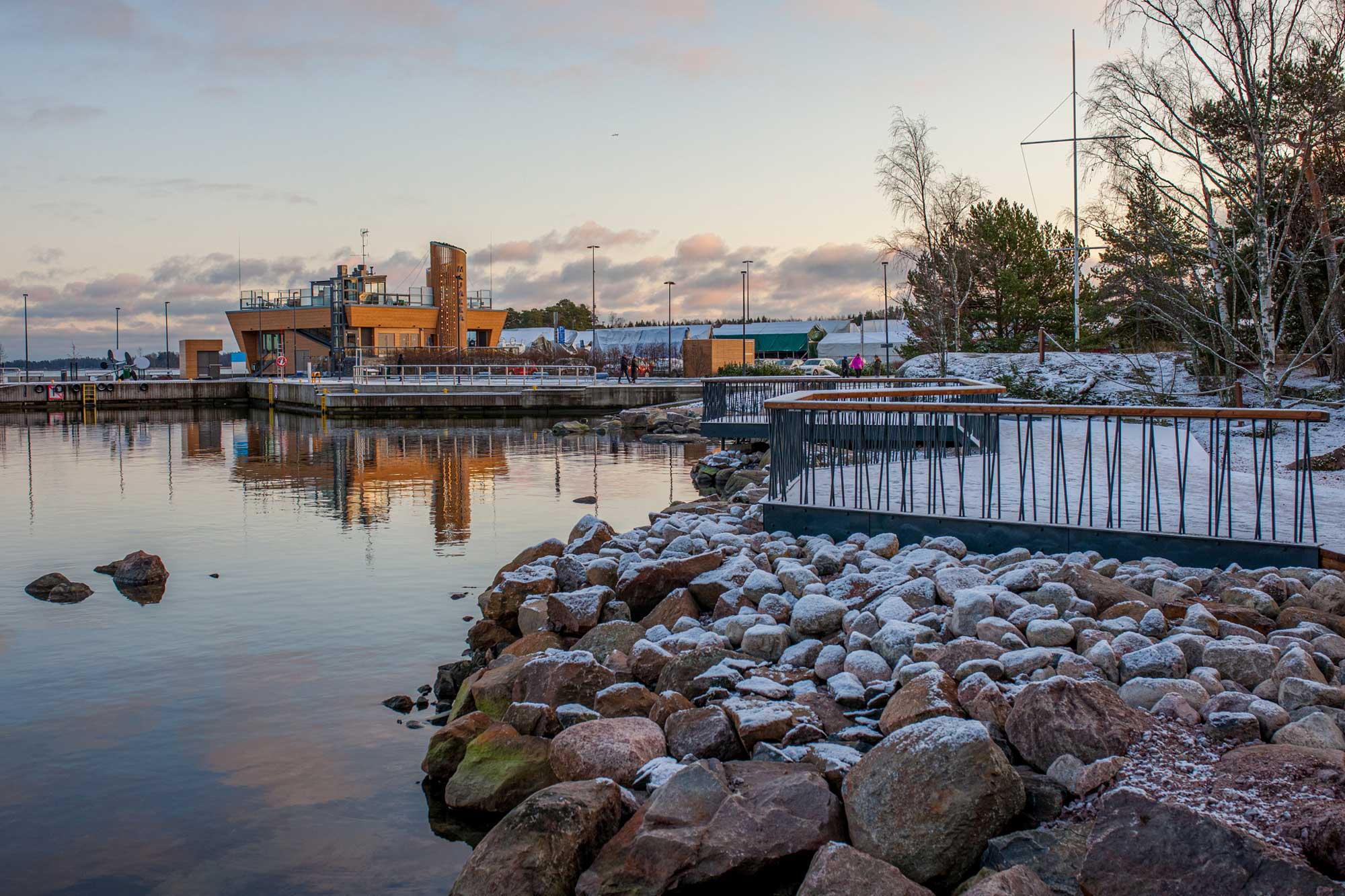 Nokkalan Majakka talvella.