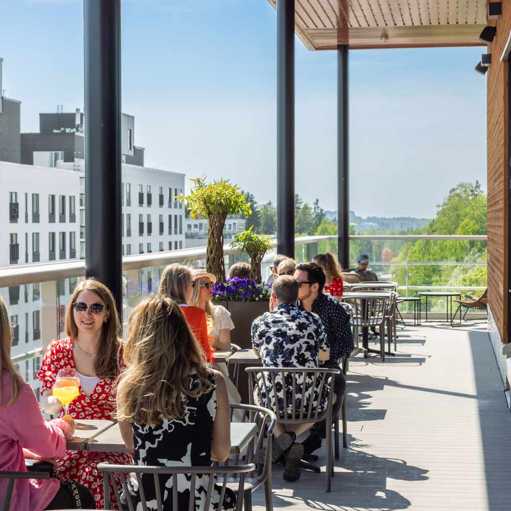 Freja Rooftop terrace.