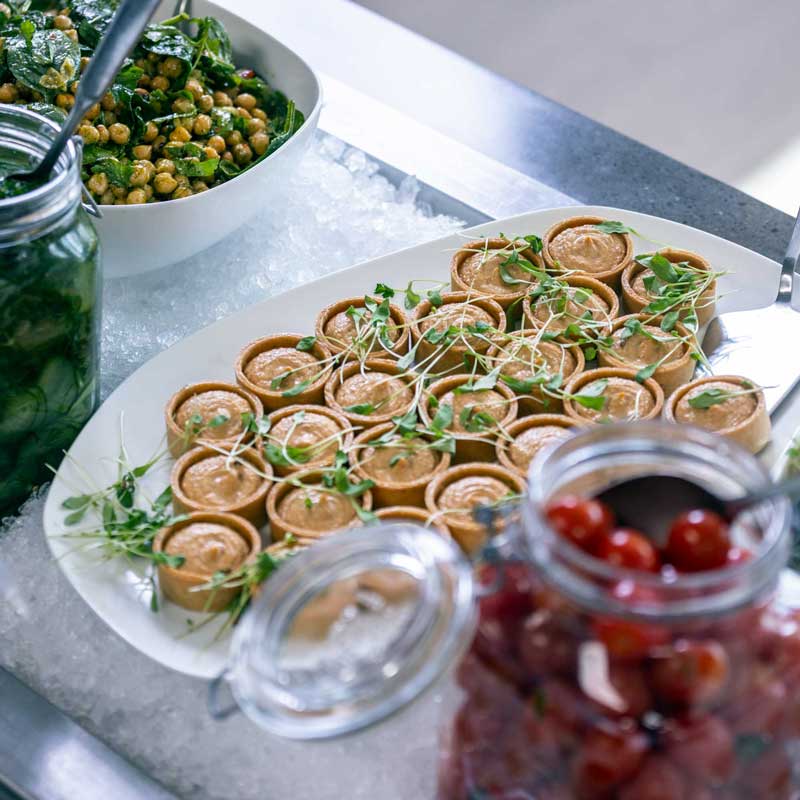 Salad bar at Restaurant Freja’s lunch buffet.