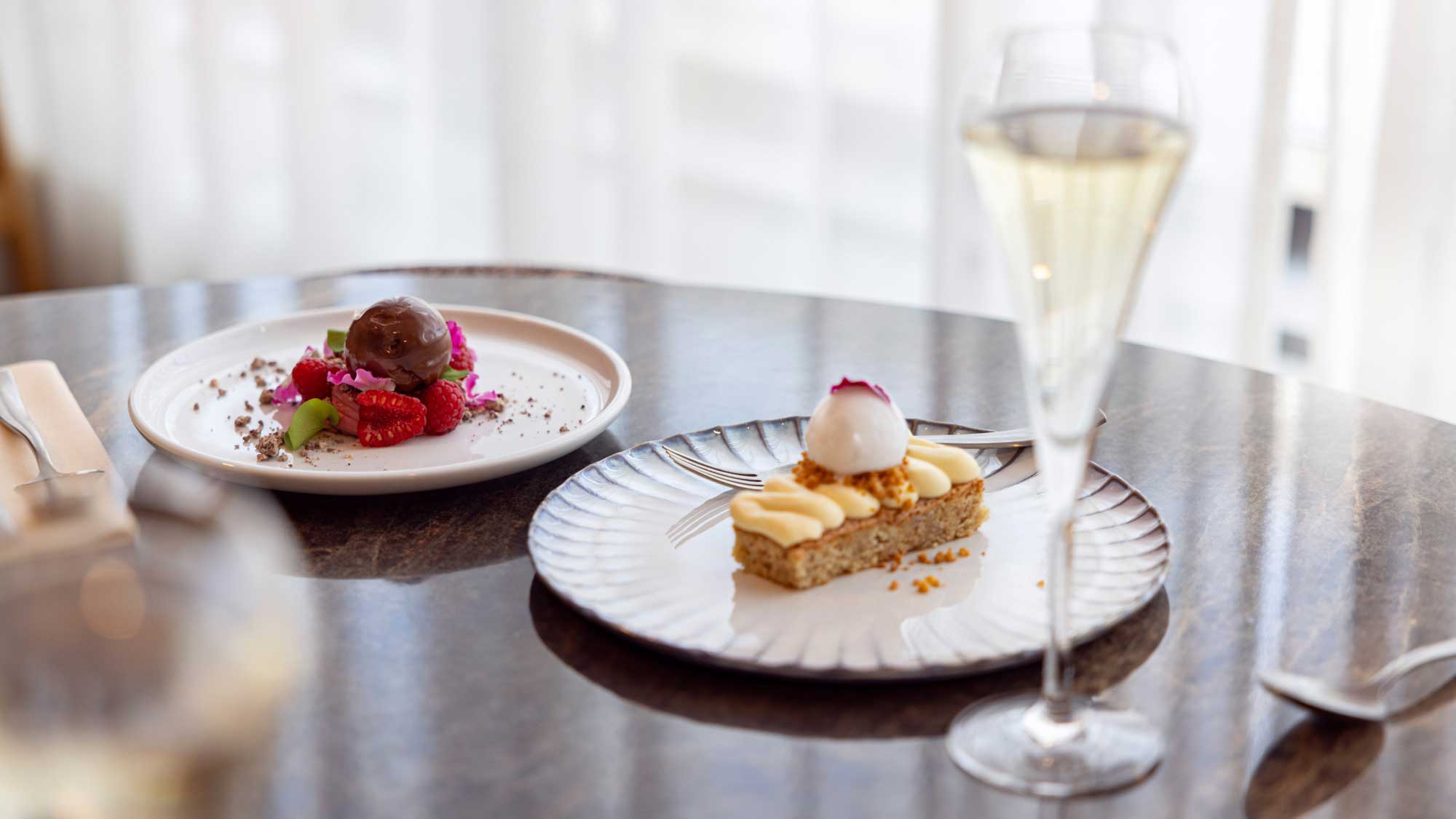 Restaurant Freja's desserts.