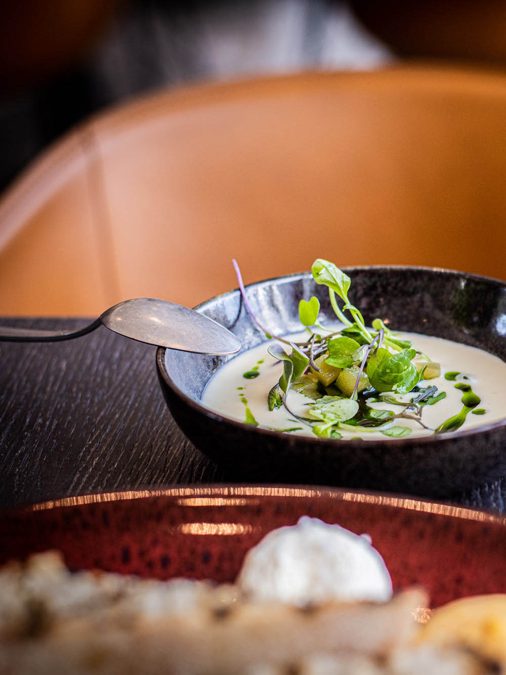 Lounaskeitto Ravintola Frejassa.