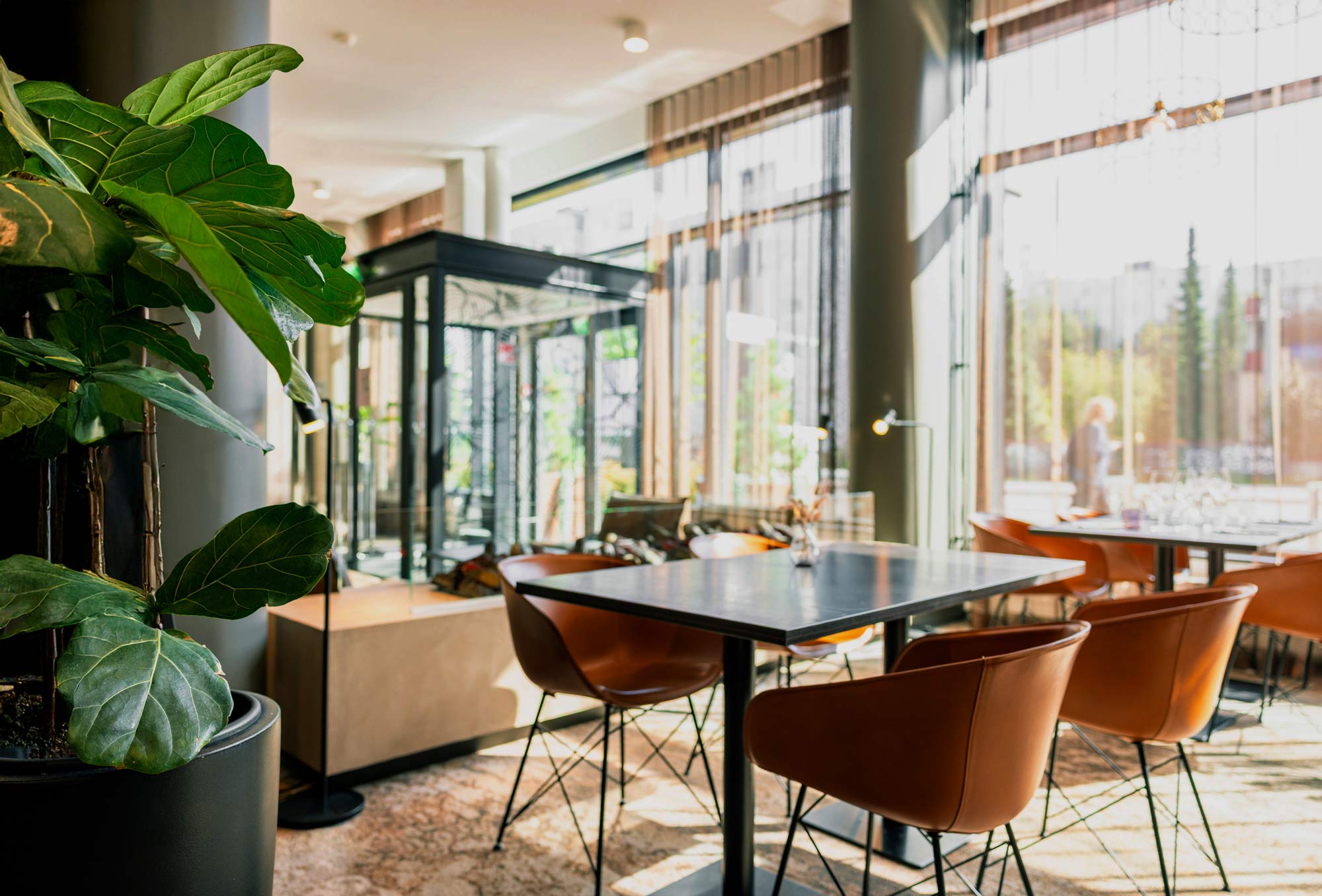 Ravintola Frejan illallissali.