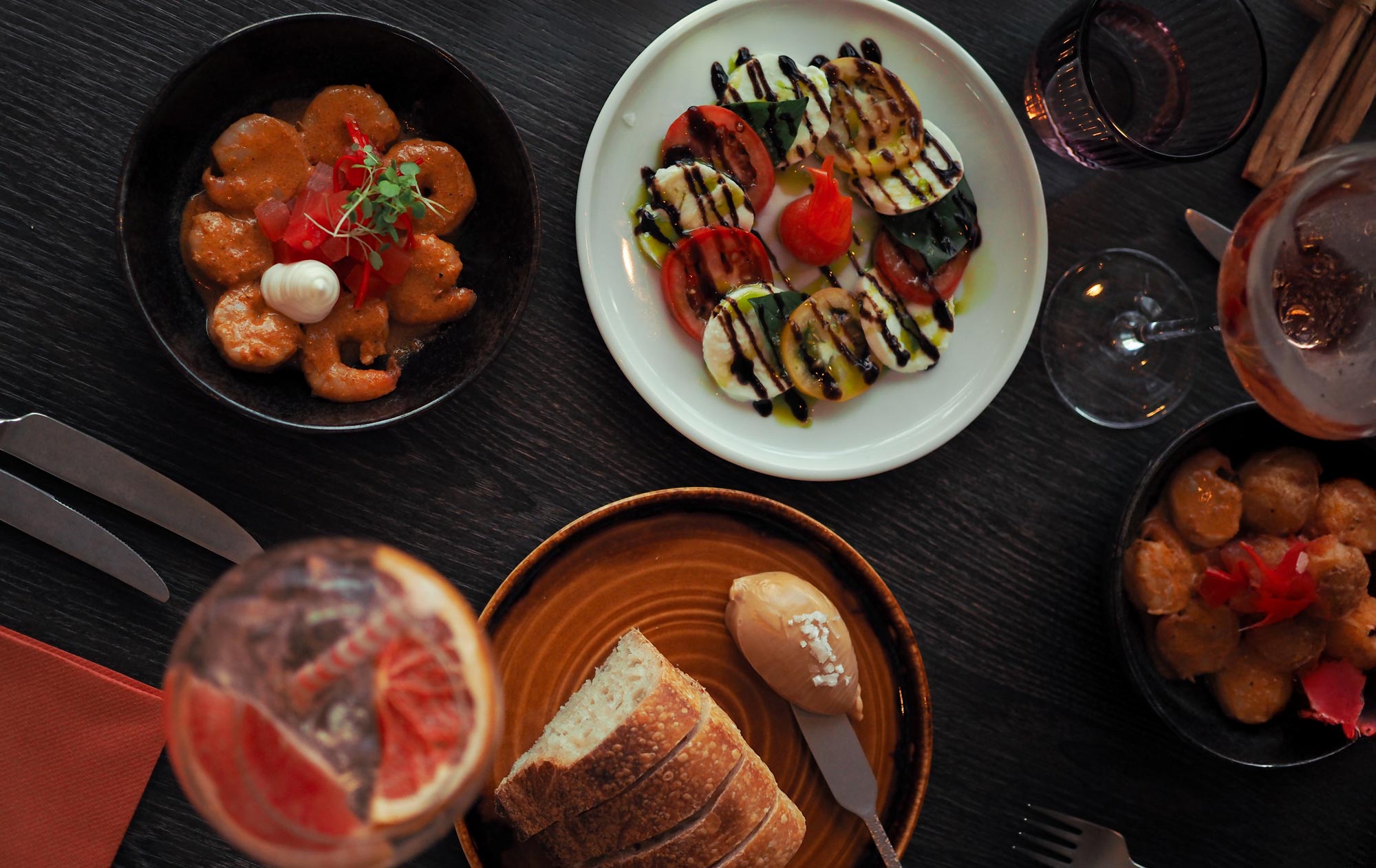 Dishes from Restaurant Freja's Bistro menu.