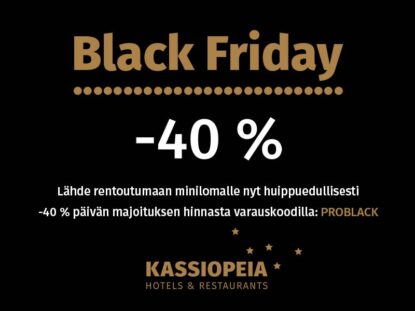 Black Friday 2021-tarjoukset Kassiopeia.