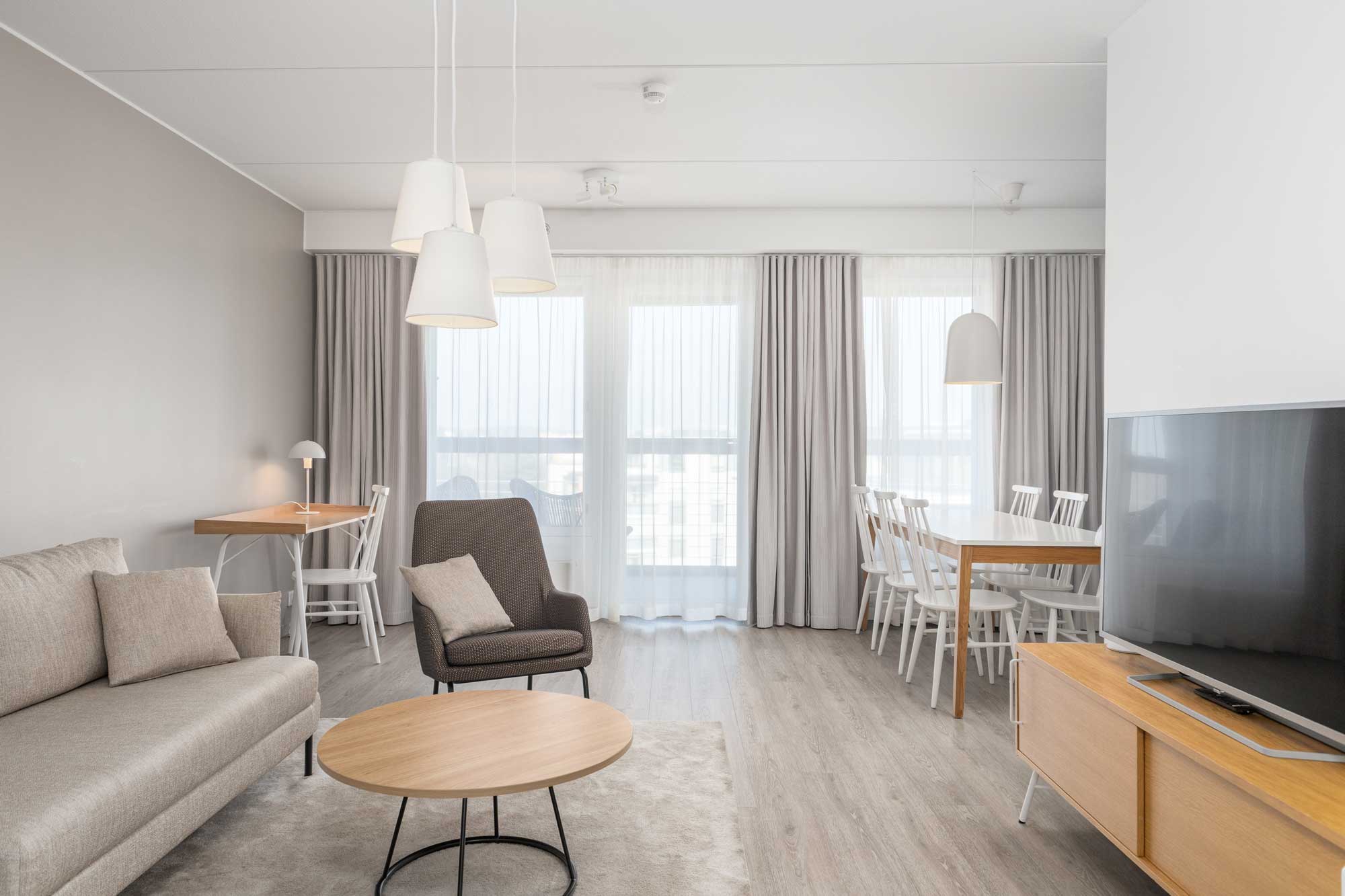 Hotel Mattisn neliö-huoneisto.