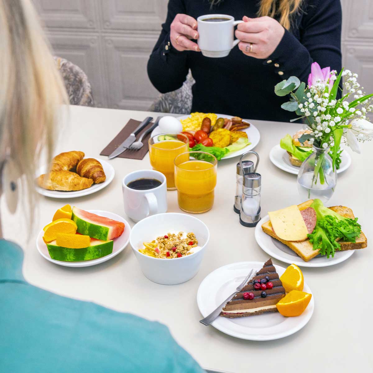 Ravintola Frejan aamiainen Espoossa.