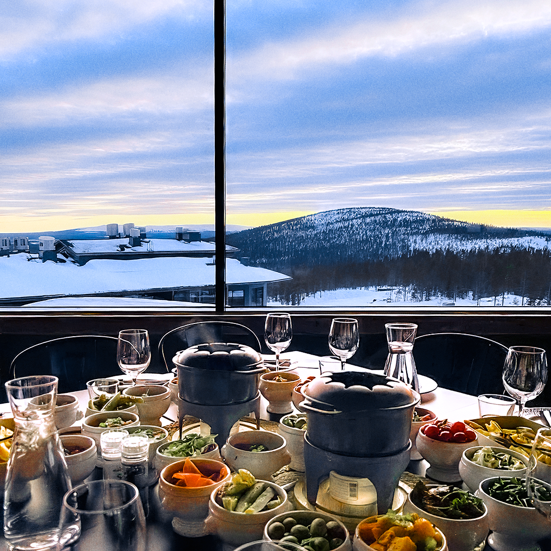 Panorama Sky Barin fondue.