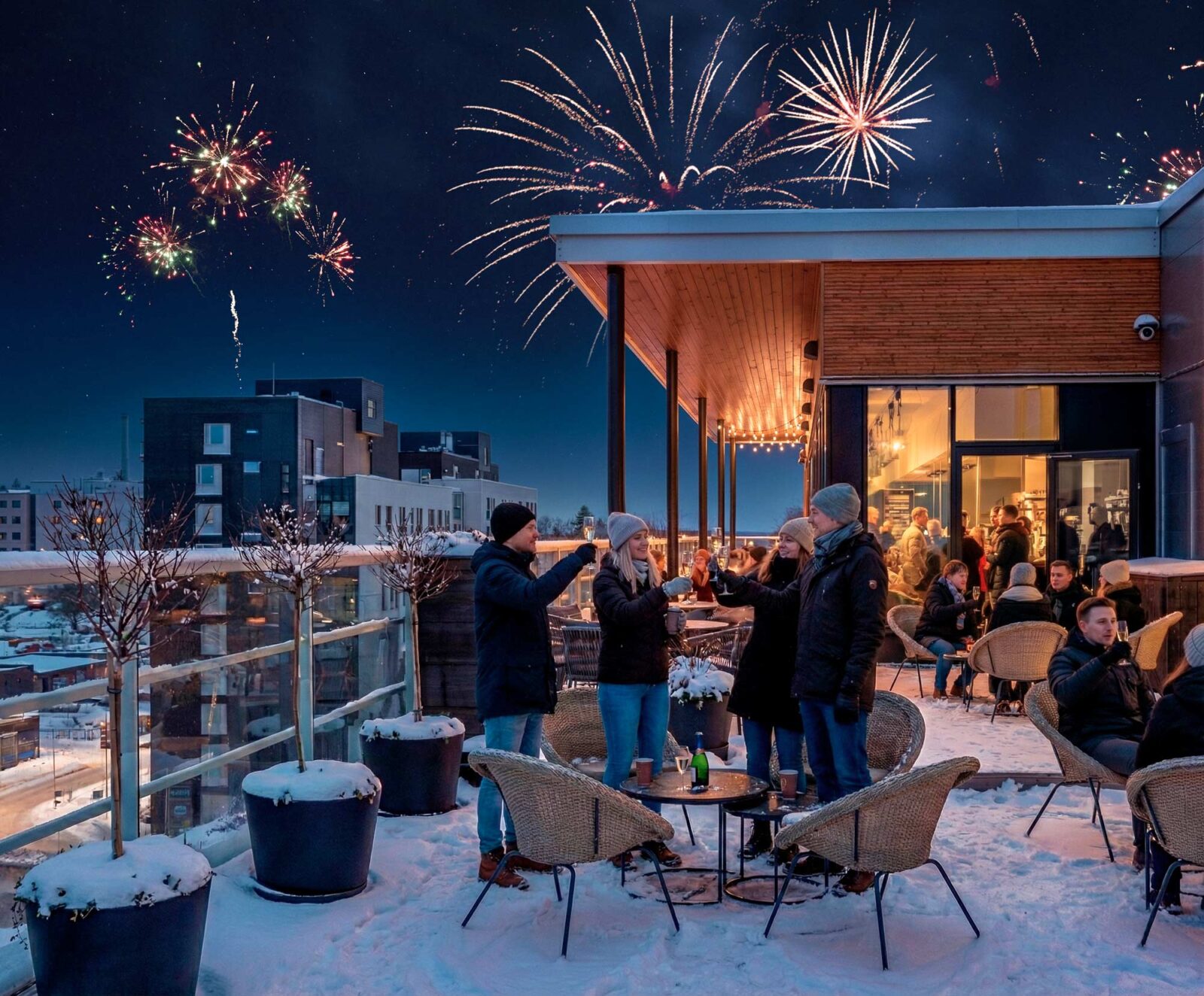 Uusivuosi Freja Rooftopilla.